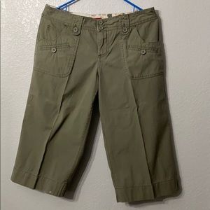 Army green Capri pants